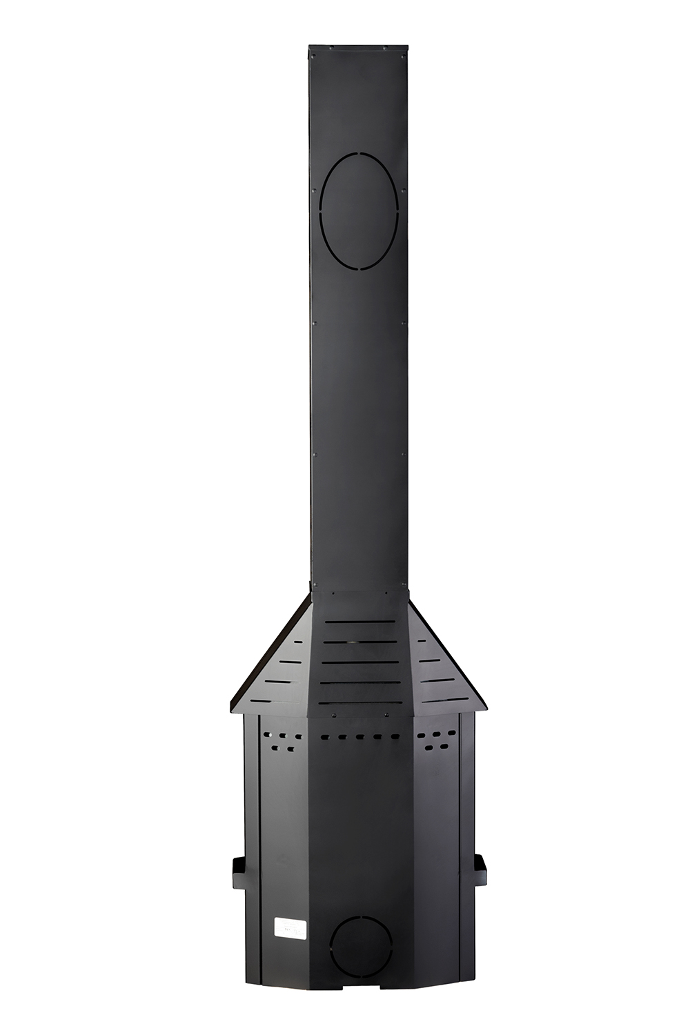 Камин пристенно-угловой мини черный Экокамин PKN174M