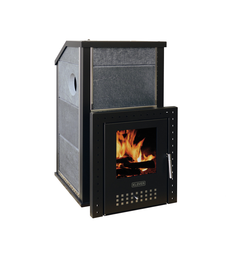 Печь для бани дровяная с облицовкой талькомагнезит Klover RT 20-P купить в Санкт-Петербурге