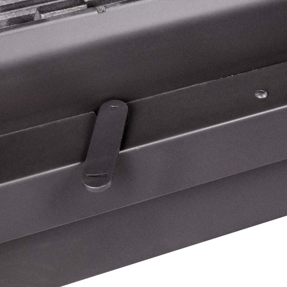 Каминная топка угловая с двумя стеклами черный шамот EcoKamin Альфа 800RB