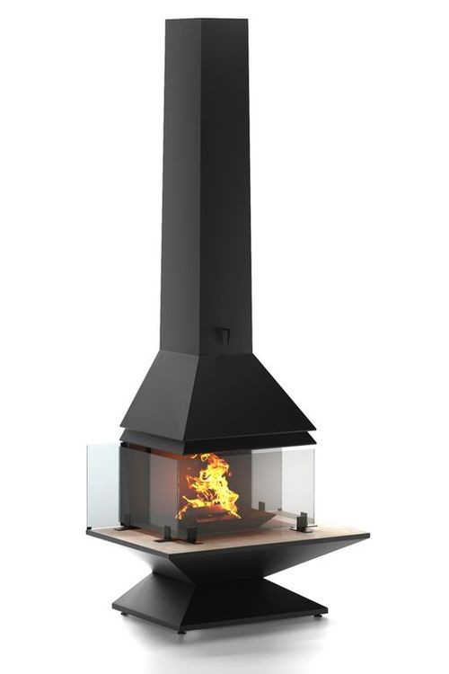 Камин пристенный с мрамором и стеклами OpenFire Candle+