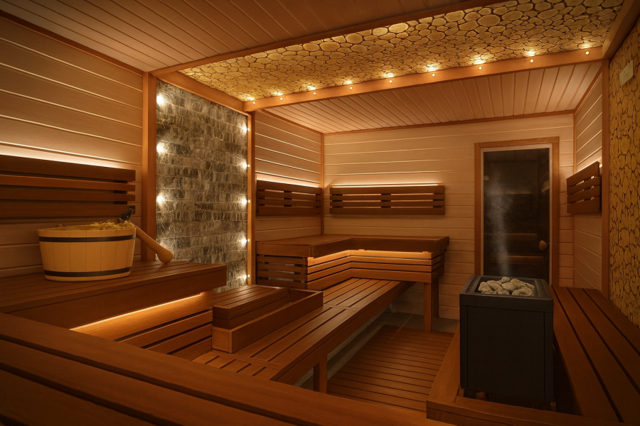 Печь для сауны с парогенератором нержавеющая сталь Lang THERMOS-vapo TM48-V 7,5 кВт