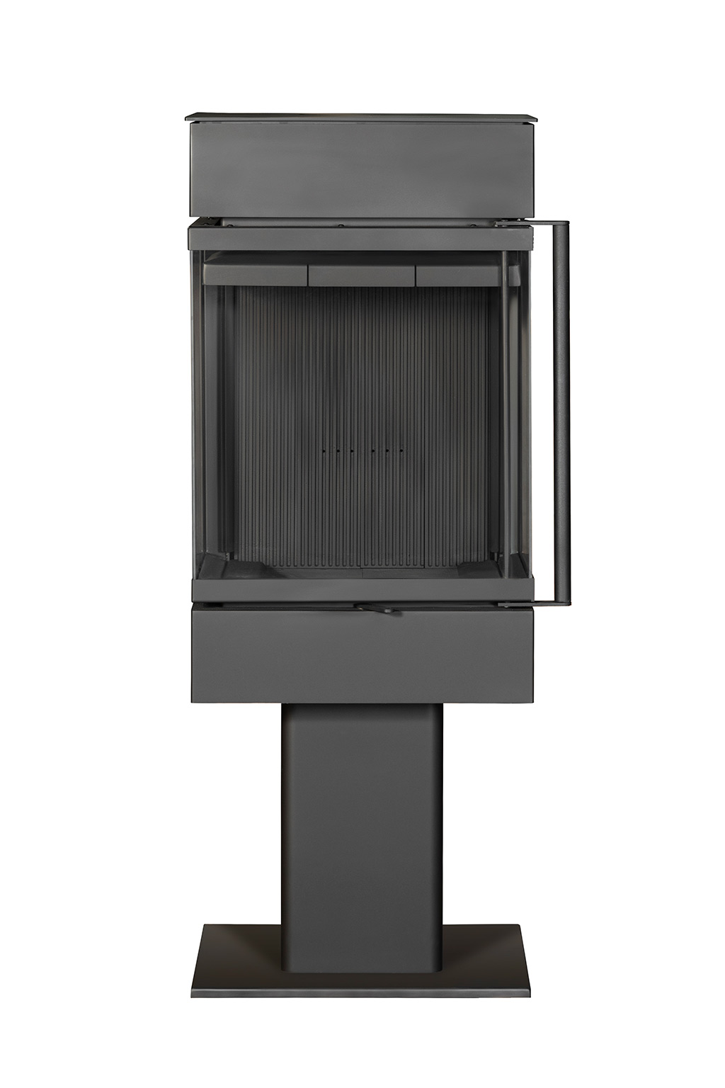 Печь-камин пристенный черный ЭкоКамин Рио KR206