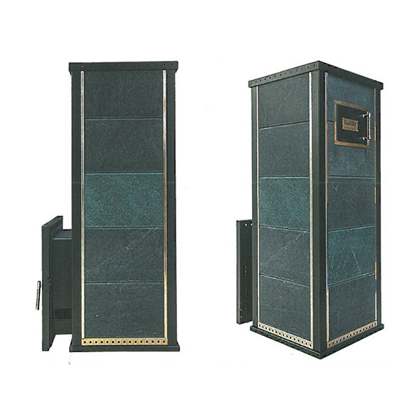 Печь банная дровяная в облицовке талькомагнезит Скала с радиусными углами Klover RT 35-RV 310S