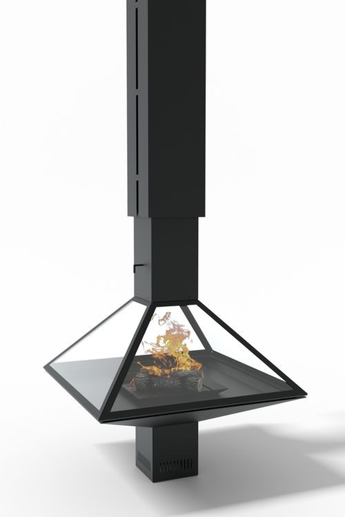 Камин центральный с электроподъемником колпака OpenFire 63609