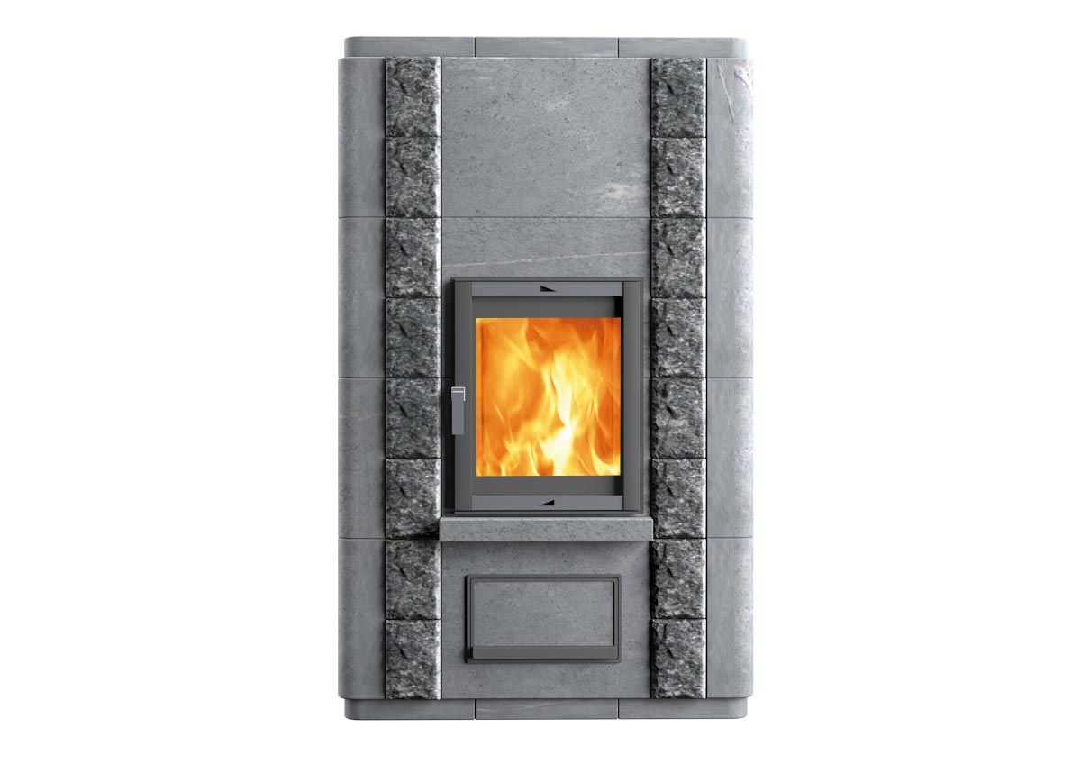 Печь-камин теплонакопительная с облицовкой талькомагнезит Talkorus Nasto-15/1240 R-50 купить в Санкт-Петербурге