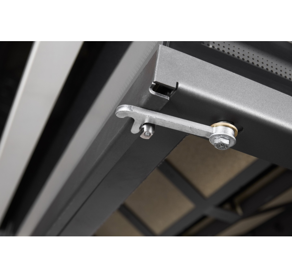 Камин пристенный графит с белым шамотом ЭкоКамин Родос 900 KRN900GW