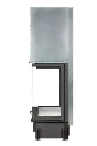 Каминная топка трехсторонняя подовая с системой чистого стекла Экокамин Дельта 1200х800х450P