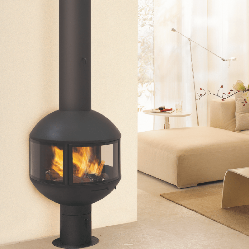 Камин пристенный подвесной с панорамным стеклом Focus Edofocus 631 купить в Санкт-Петербурге