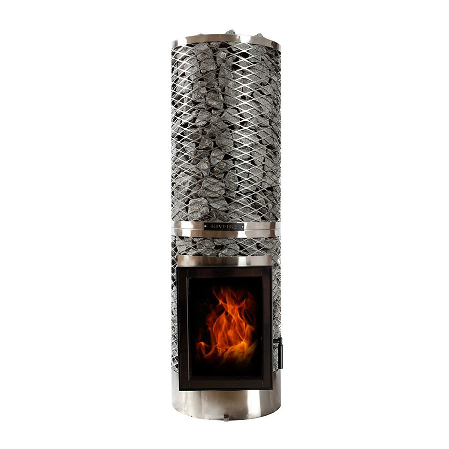 Печь для сауны дровяная с левой дверцей IKI KIVI JR 140_25