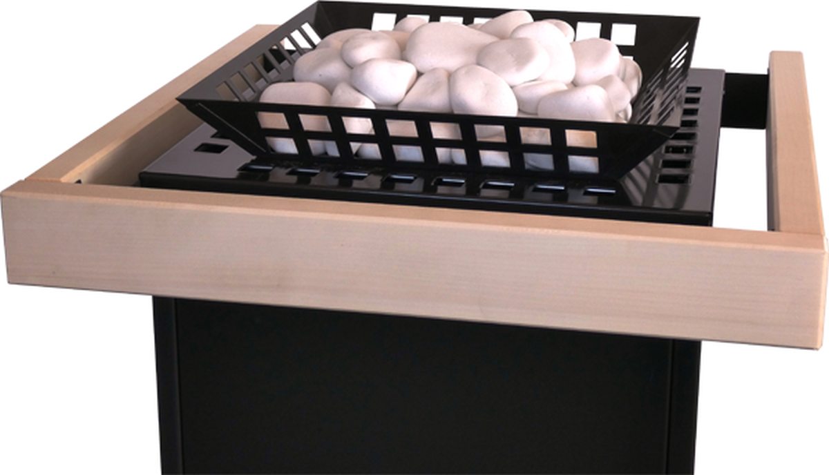 Печь для сауны электрическая антрацит Lang серия KUBO K38n 10,5 кВт