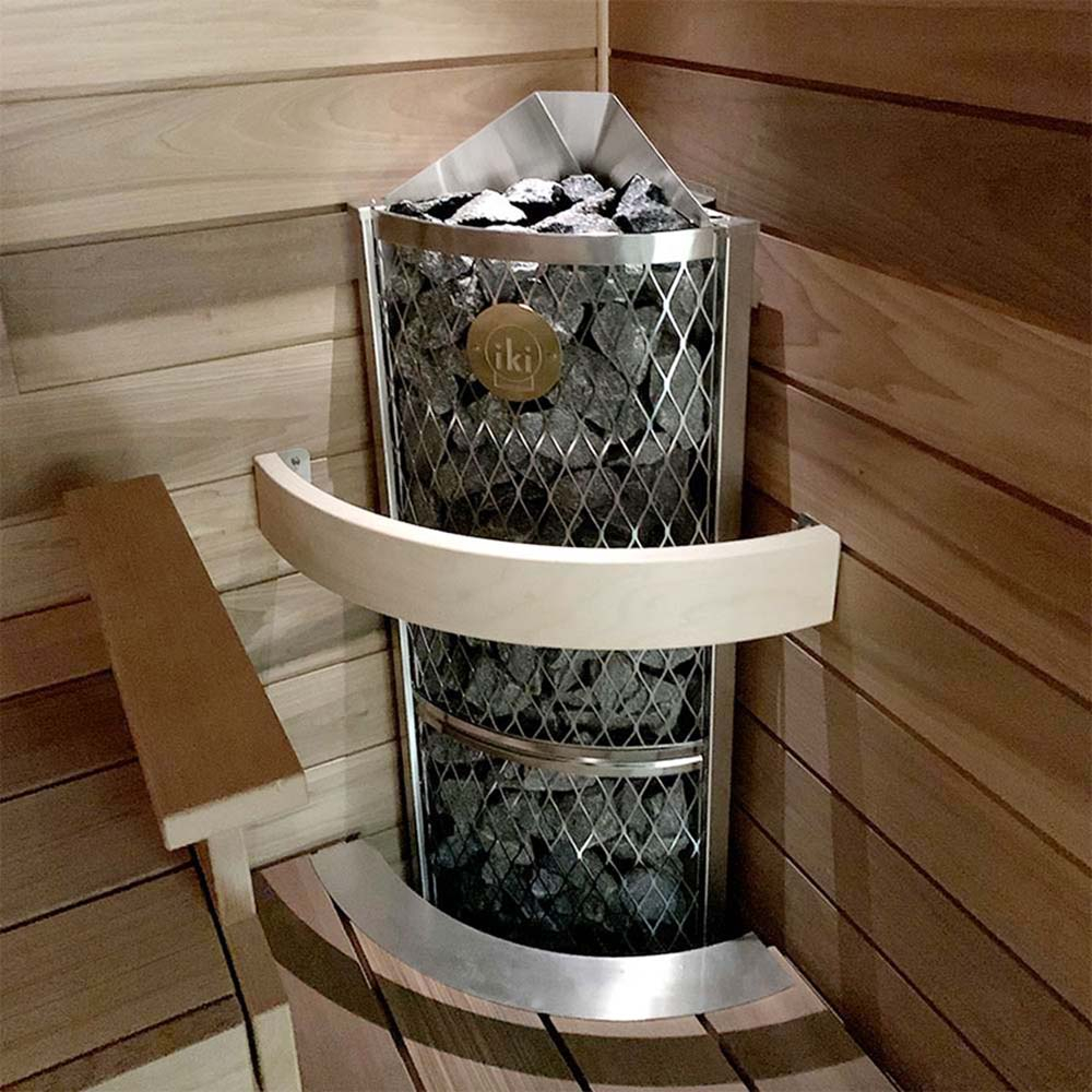 Ограждение для печи IKI Corner 7,6-9 кВт из березы 10023 купить в Санкт-Петербурге