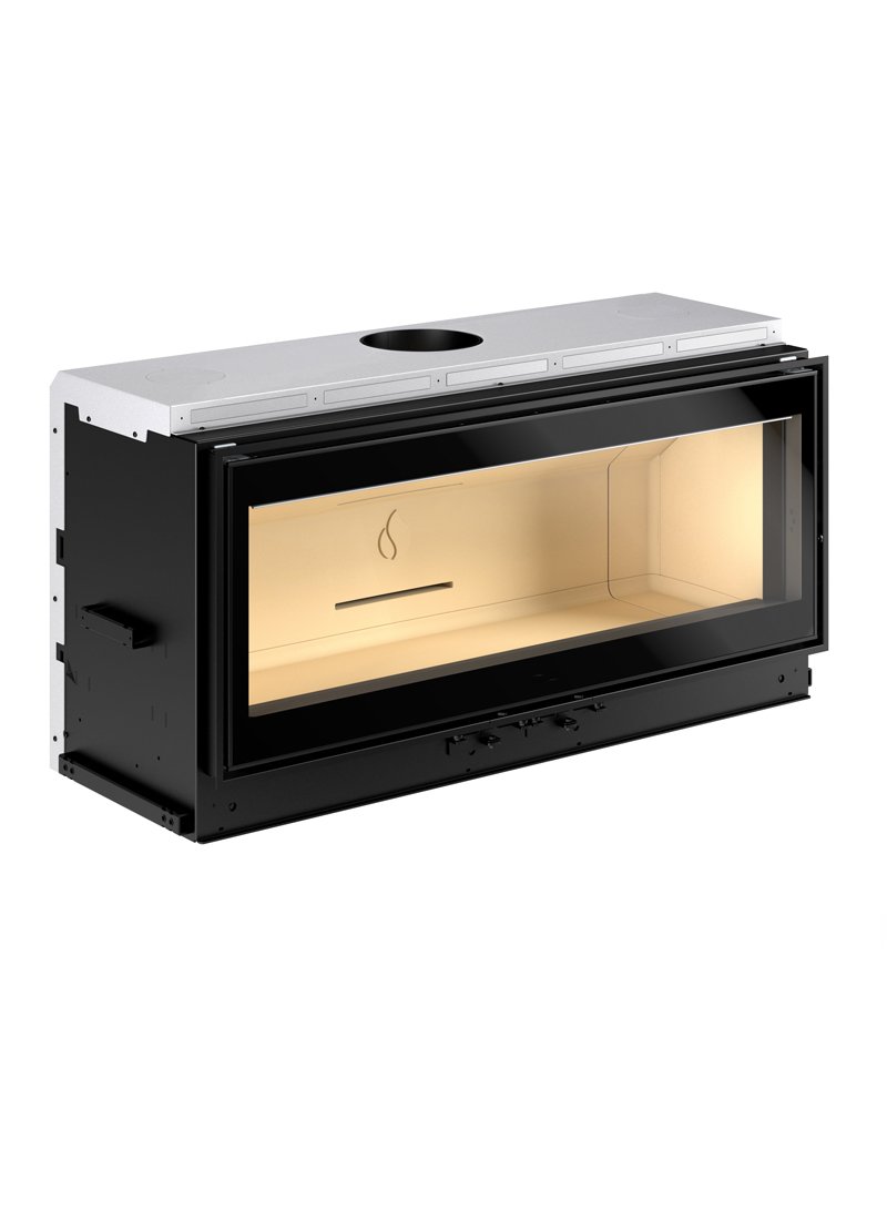 Каминная топка с прямым стеклом и боковым открыванием Piazzetta MC 120/48 P04804800 купить в Санкт-Петербурге