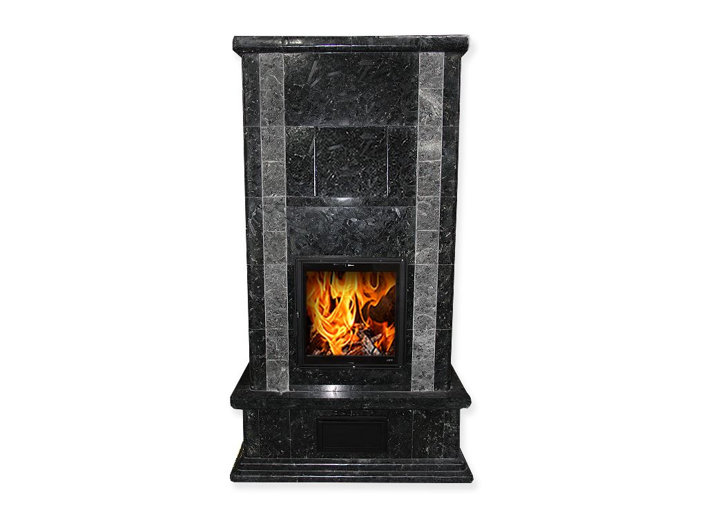 Печь-камин теплонакопительная из натурального камня Talkorus Tower Uni SL 20/1900