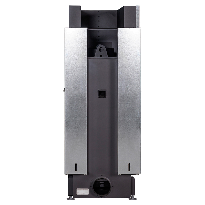 Каминная топка трехсторонняя черная шамот EcoKamin Дельта 900PВ