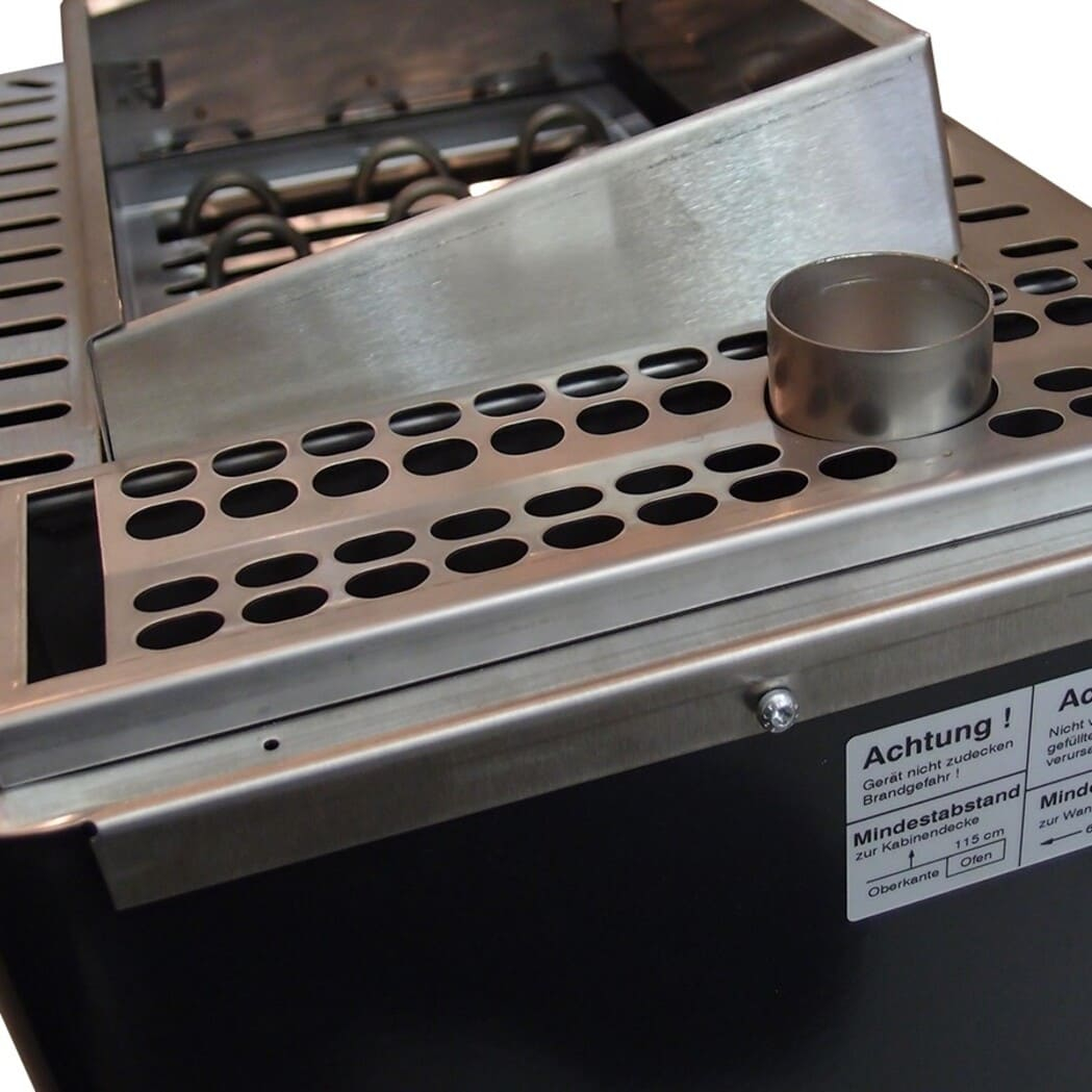 Печь для сауны с парогенератором черная Lang W-therm WK45 9 кВт