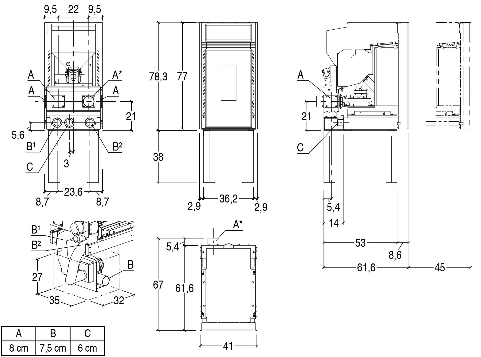 Топка островная Piazzetta MP 6 PI2942010-0